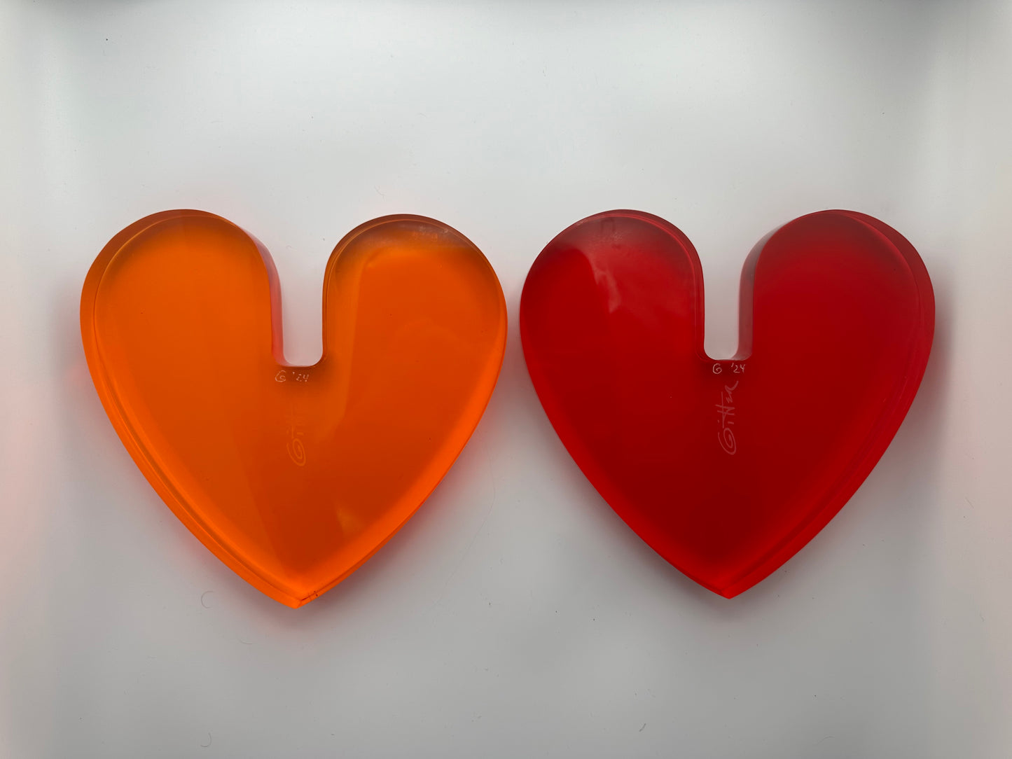 Red x Orange Hearts